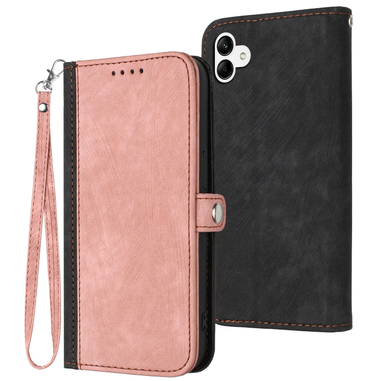 Custodia portafoglio in pelle con cinturino per Samsung Galaxy A0