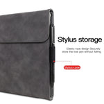 Custodia protettiva antiurto all-inclusive in pelle di pecora, For Microsoft Surface Go 3 / 2 / 1, For Microsoft Surface Pro X, For Microsoft Surface Pro 8, For Microsoft Surface Pro 7+ / 7 / 6 / 5 / 4