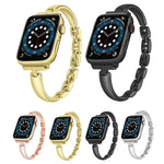 Cinturino metallo con catena a bracciale per Apple Watch