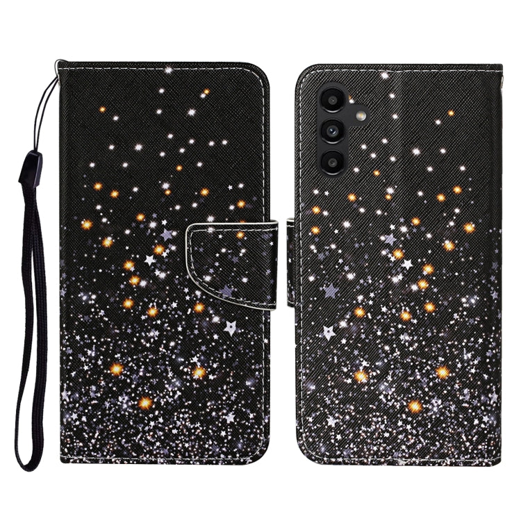 Custodia in pelle con motivo per Samsung Galaxy A24 4G