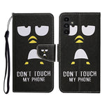 Custodia in pelle con motivo per Samsung Galaxy A24 4G