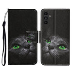 Custodia in pelle con motivo per Samsung Galaxy A24 4G