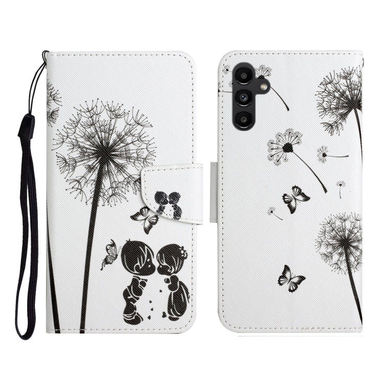 Custodia in pelle con motivo per Samsung Galaxy A24 4G