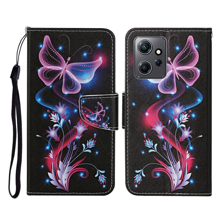 Custodia in pelle con motivo per Xiaomi Redmi Note 12 4G