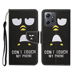 Custodia in pelle con motivo per Xiaomi Redmi Note 12 4G