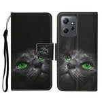 Custodia in pelle con motivo per Xiaomi Redmi Note 12 4G