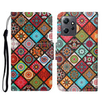 Custodia in pelle con motivo per Xiaomi Redmi Note 12 4G