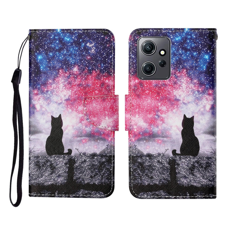 Custodia in pelle con motivo per Xiaomi Redmi Note 12 4G
