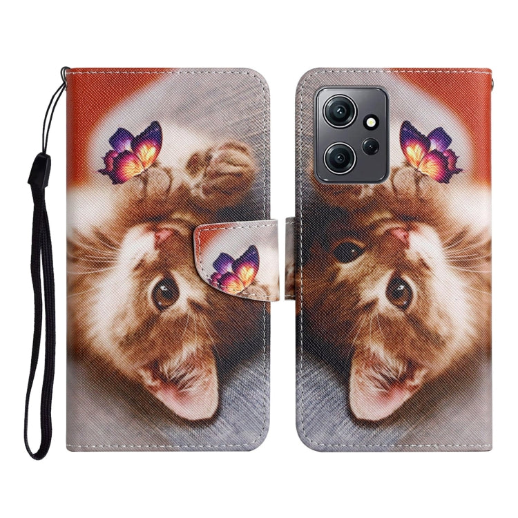 Custodia in pelle con motivo per Xiaomi Redmi Note 12 4G