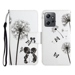 Custodia in pelle con motivo per Xiaomi Redmi Note 12 4G