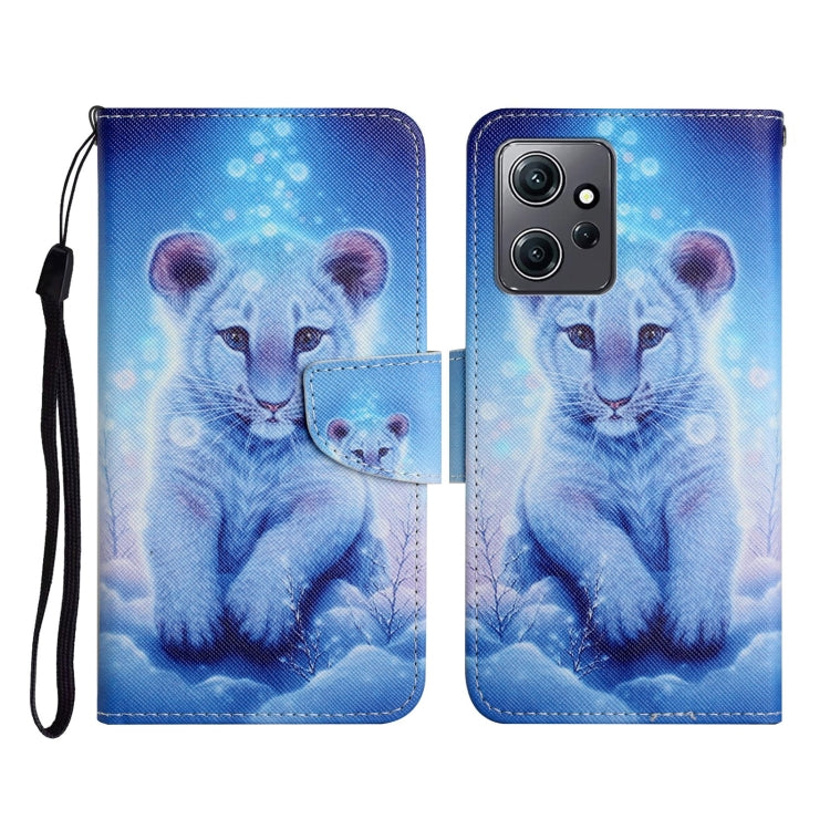Custodia in pelle con motivo per Xiaomi Redmi Note 12 4G