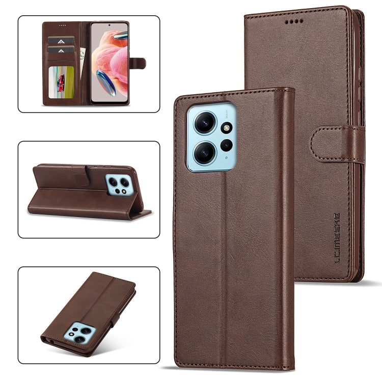 LC.IMEEKE Custodia per cellulare in pelle di vitello, For Xiaomi 13T Pro 5G, For Xiaomi Redmi 12 4G Global, For Xiaomi Redmi Note 12 4G Global, For Xiaomi Redmi A2