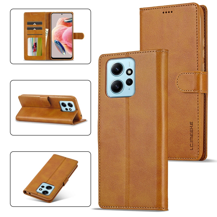 LC.IMEEKE Custodia per cellulare in pelle di vitello, For Xiaomi 13T Pro 5G, For Xiaomi Redmi 12 4G Global, For Xiaomi Redmi Note 12 4G Global, For Xiaomi Redmi A2