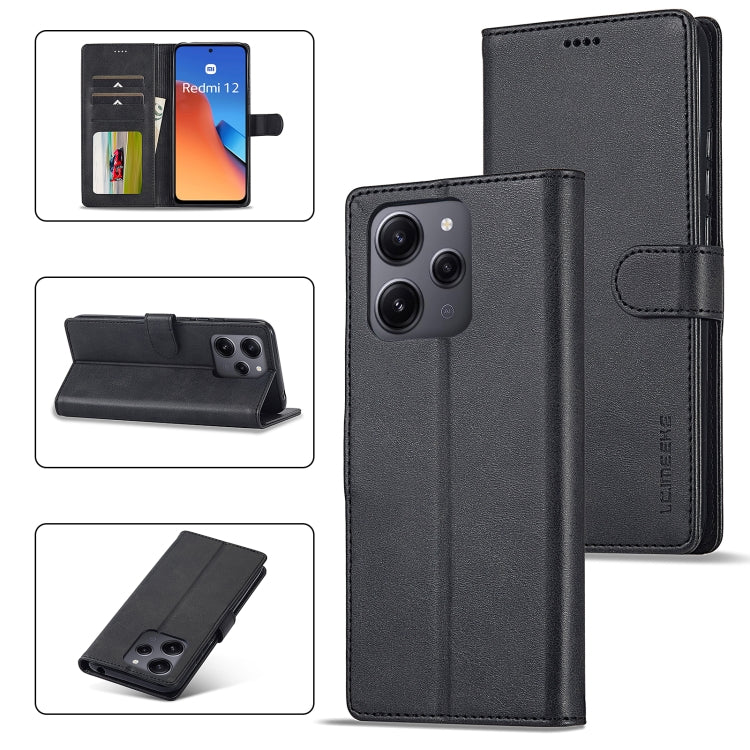 LC.IMEEKE Custodia per cellulare in pelle di vitello, For Xiaomi 13T Pro 5G, For Xiaomi Redmi 12 4G Global, For Xiaomi Redmi Note 12 4G Global, For Xiaomi Redmi A2