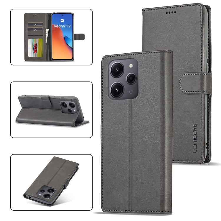 LC.IMEEKE Custodia per cellulare in pelle di vitello, For Xiaomi 13T Pro 5G, For Xiaomi Redmi 12 4G Global, For Xiaomi Redmi Note 12 4G Global, For Xiaomi Redmi A2