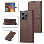 LC.IMEEKE Custodia per cellulare in pelle di vitello, For Xiaomi 13T Pro 5G, For Xiaomi Redmi 12 4G Global, For Xiaomi Redmi Note 12 4G Global, For Xiaomi Redmi A2