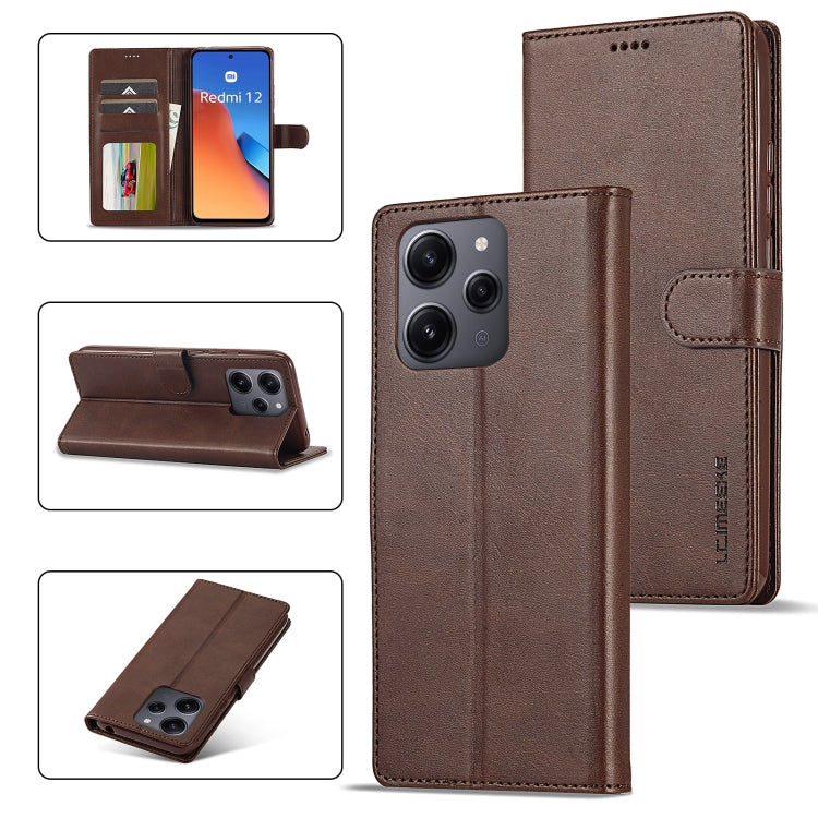 LC.IMEEKE Custodia per cellulare in pelle di vitello, For Xiaomi 13T Pro 5G, For Xiaomi Redmi 12 4G Global, For Xiaomi Redmi Note 12 4G Global, For Xiaomi Redmi A2