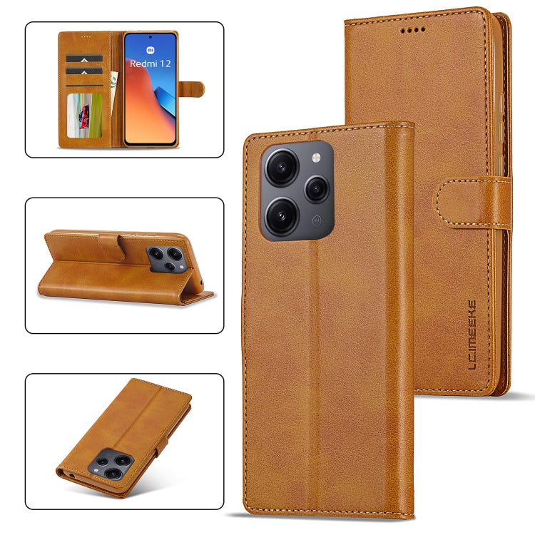 LC.IMEEKE Custodia per cellulare in pelle di vitello, For Xiaomi 13T Pro 5G, For Xiaomi Redmi 12 4G Global, For Xiaomi Redmi Note 12 4G Global, For Xiaomi Redmi A2