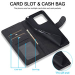 LC.IMEEKE Custodia per cellulare in pelle di vitello, For Xiaomi 13T Pro 5G, For Xiaomi Redmi 12 4G Global, For Xiaomi Redmi Note 12 4G Global, For Xiaomi Redmi A2