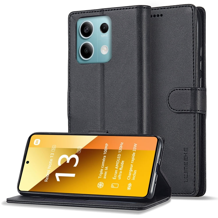 LC.IMEEKE Custodia per cellulare in pelle di vitello, For Xiaomi Poco X6 Pro, For Xiaomi Redmi Note 13 5G, For Xiaomi Redmi Note 13 Pro+, For Xiaomi Redmi Note 13 Pro 5G