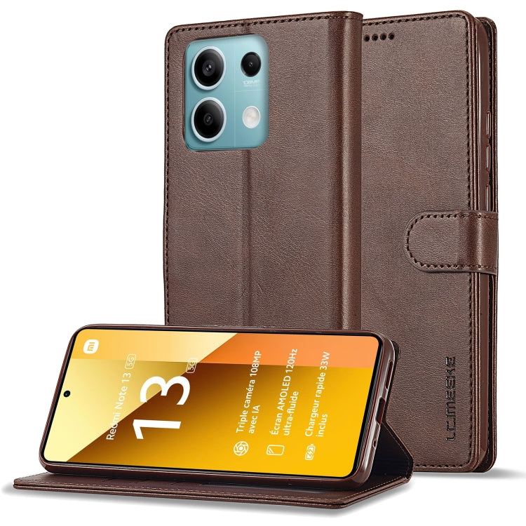 LC.IMEEKE Custodia per cellulare in pelle di vitello, For Xiaomi Poco X6 Pro, For Xiaomi Redmi Note 13 5G, For Xiaomi Redmi Note 13 Pro+, For Xiaomi Redmi Note 13 Pro 5G