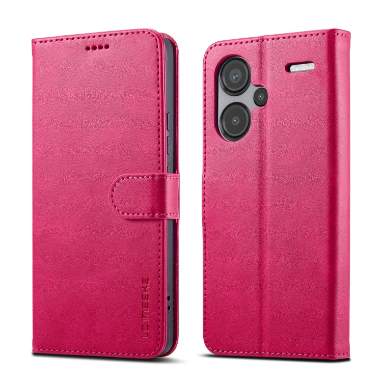 LC.IMEEKE Custodia per cellulare in pelle di vitello, For Xiaomi Poco X6 Pro, For Xiaomi Redmi Note 13 5G, For Xiaomi Redmi Note 13 Pro+, For Xiaomi Redmi Note 13 Pro 5G