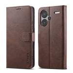 LC.IMEEKE Custodia per cellulare in pelle di vitello, For Xiaomi Poco X6 Pro, For Xiaomi Redmi Note 13 5G, For Xiaomi Redmi Note 13 Pro+, For Xiaomi Redmi Note 13 Pro 5G