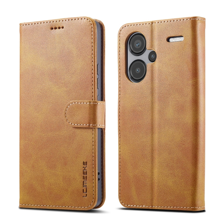 LC.IMEEKE Custodia per cellulare in pelle di vitello, For Xiaomi Poco X6 Pro, For Xiaomi Redmi Note 13 5G, For Xiaomi Redmi Note 13 Pro+, For Xiaomi Redmi Note 13 Pro 5G