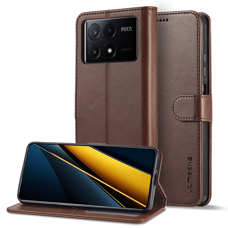 LC.IMEEKE Custodia per cellulare in pelle di vitello, For Xiaomi Poco X6 Pro, For Xiaomi Redmi Note 13 5G, For Xiaomi Redmi Note 13 Pro+, For Xiaomi Redmi Note 13 Pro 5G