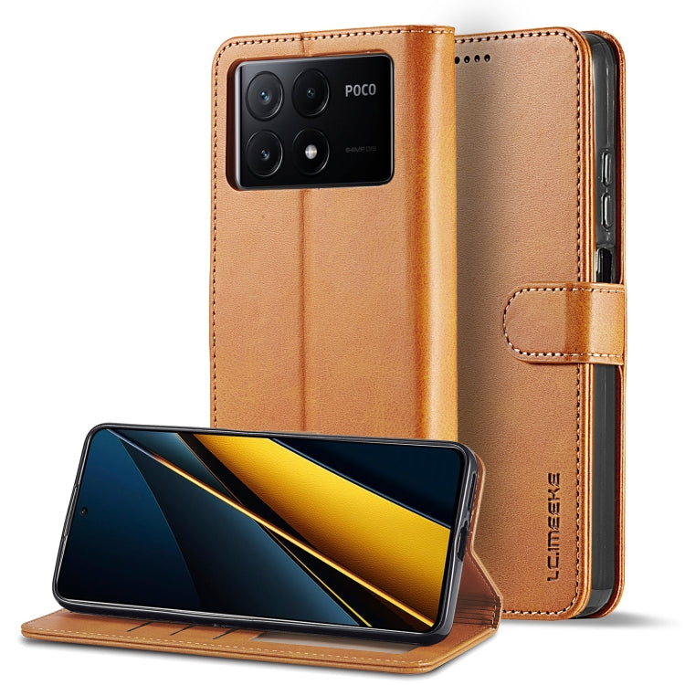 LC.IMEEKE Custodia per cellulare in pelle di vitello, For Xiaomi Poco X6 Pro, For Xiaomi Redmi Note 13 5G, For Xiaomi Redmi Note 13 Pro+, For Xiaomi Redmi Note 13 Pro 5G