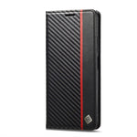 Custodia per telefono in pelle in fibra di carbonio LC.IMEEKE, For Xiaomi Redmi Note 12 4G Global