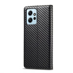 Custodia per telefono in pelle in fibra di carbonio LC.IMEEKE, For Xiaomi Redmi Note 12 4G Global