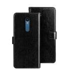 idewei Custodia per telefono in pelle con texture Crazy Horse con supporto, For Sharp Rouvo V, For Ulefone Note 14, For Xiaomi Poco C55/Redmi 12C/Redmi 11A