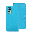 idewei Custodia per telefono in pelle con texture Crazy Horse con supporto, For Sharp Rouvo V, For Ulefone Note 14, For Xiaomi Poco C55/Redmi 12C/Redmi 11A