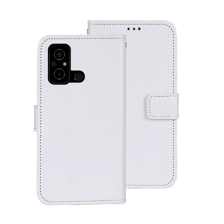 idewei Custodia per telefono in pelle con texture Crazy Horse con supporto, For Sharp Rouvo V, For Ulefone Note 14, For Xiaomi Poco C55/Redmi 12C/Redmi 11A