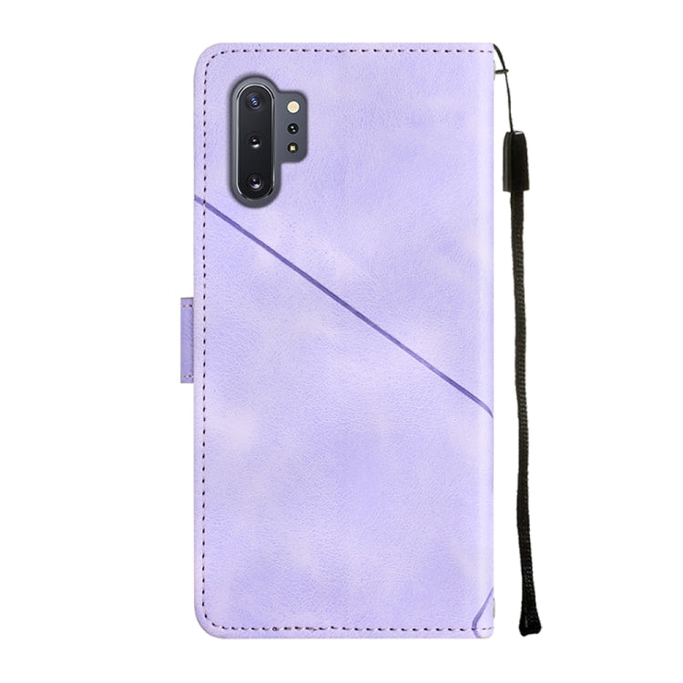 Custodia portafoglio in pelle goffrata per Samsung Note10