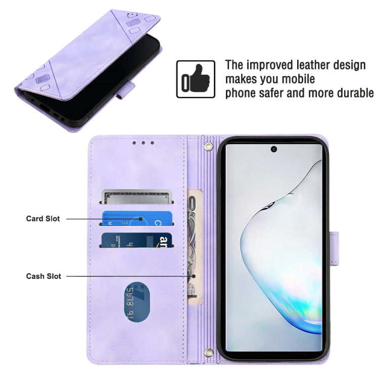 Custodia portafoglio in pelle goffrata per Samsung Note10