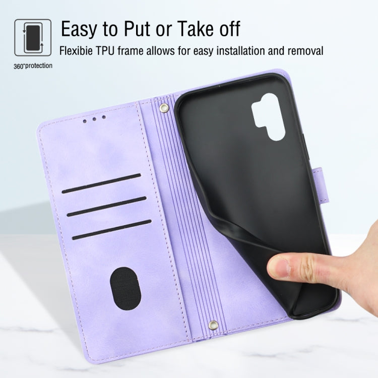 Custodia portafoglio in pelle goffrata per Samsung Note10