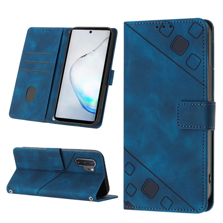 Custodia portafoglio in pelle goffrata per Samsung Note10