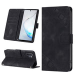 Custodia portafoglio in pelle goffrata per Samsung Note10