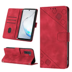 Custodia portafoglio in pelle goffrata per Samsung Note10