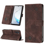 Custodia portafoglio in pelle goffrata per Samsung Note10