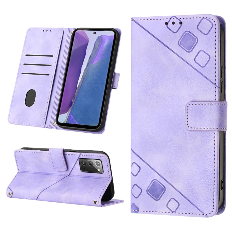 Custodia portafoglio in pelle goffrata per Samsung Note10