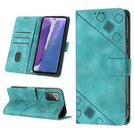 Custodia portafoglio in pelle goffrata per Samsung Note10