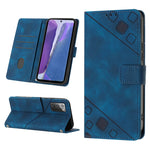 Custodia portafoglio in pelle goffrata per Samsung Note10