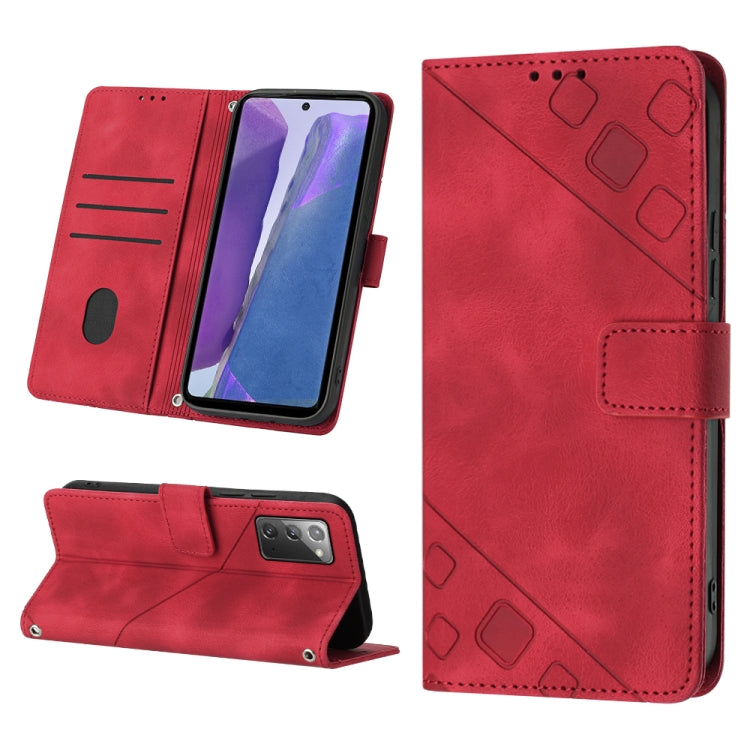 Custodia portafoglio in pelle goffrata per Samsung Note10