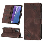 Custodia portafoglio in pelle goffrata per Samsung Note10