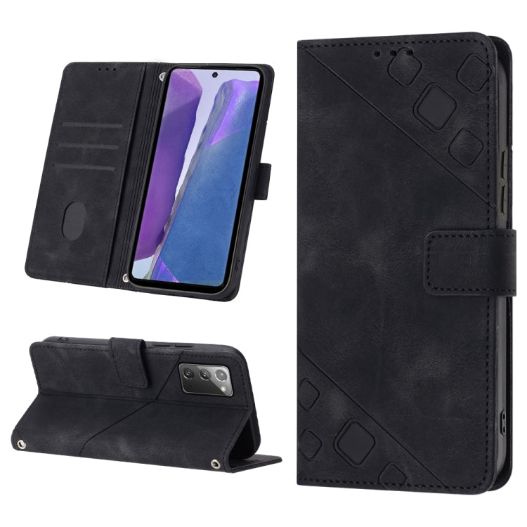Custodia portafoglio in pelle goffrata per Samsung Note10