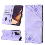 Custodia portafoglio in pelle goffrata per Samsung Note10