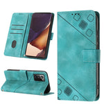 Custodia portafoglio in pelle goffrata per Samsung Note10